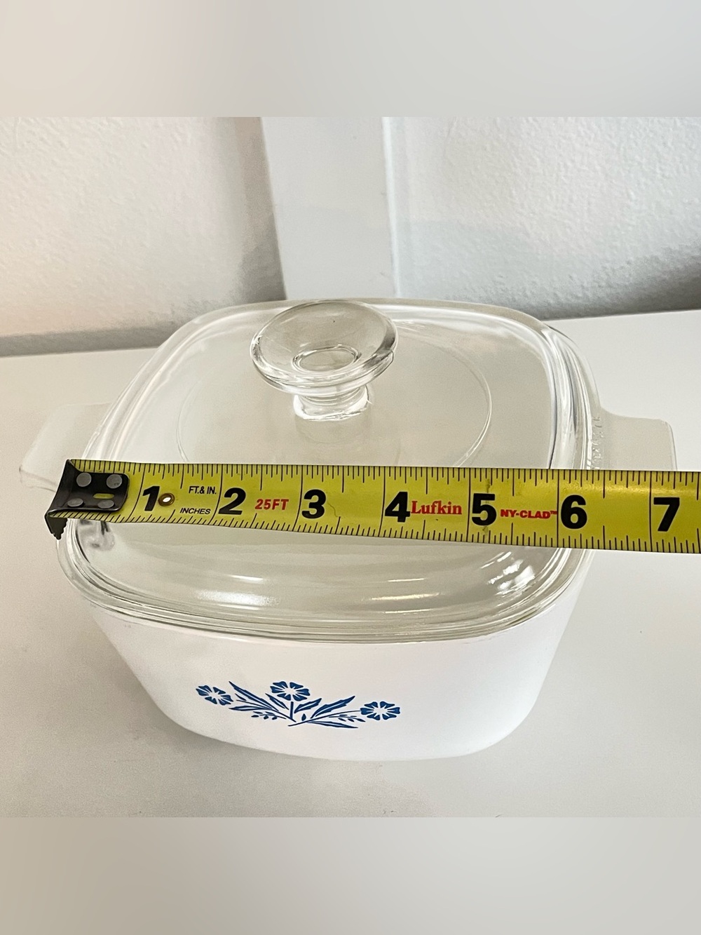 VTG Corning Ware Blue Cornflower 1 3/4 Quart Casserole Dish + Lid P-1 3/4 USA - Picture 6 of 7